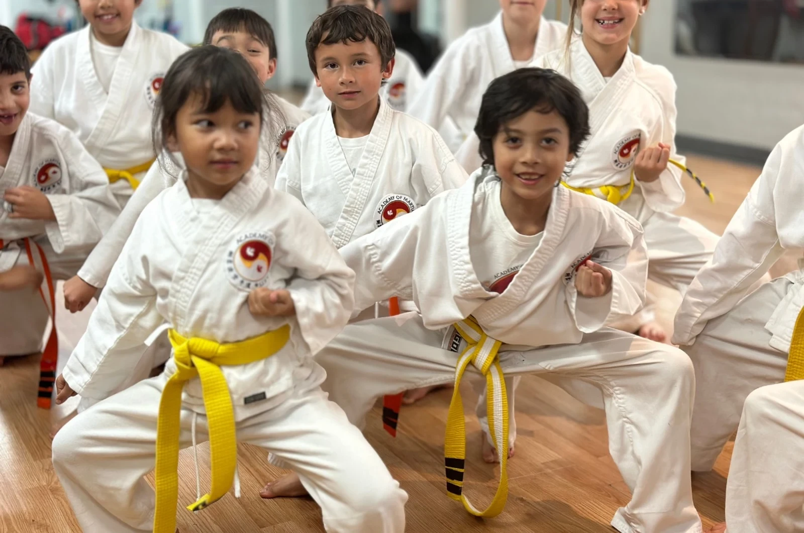 Junior martial arts class at Port Credit Academy of Martial Arts