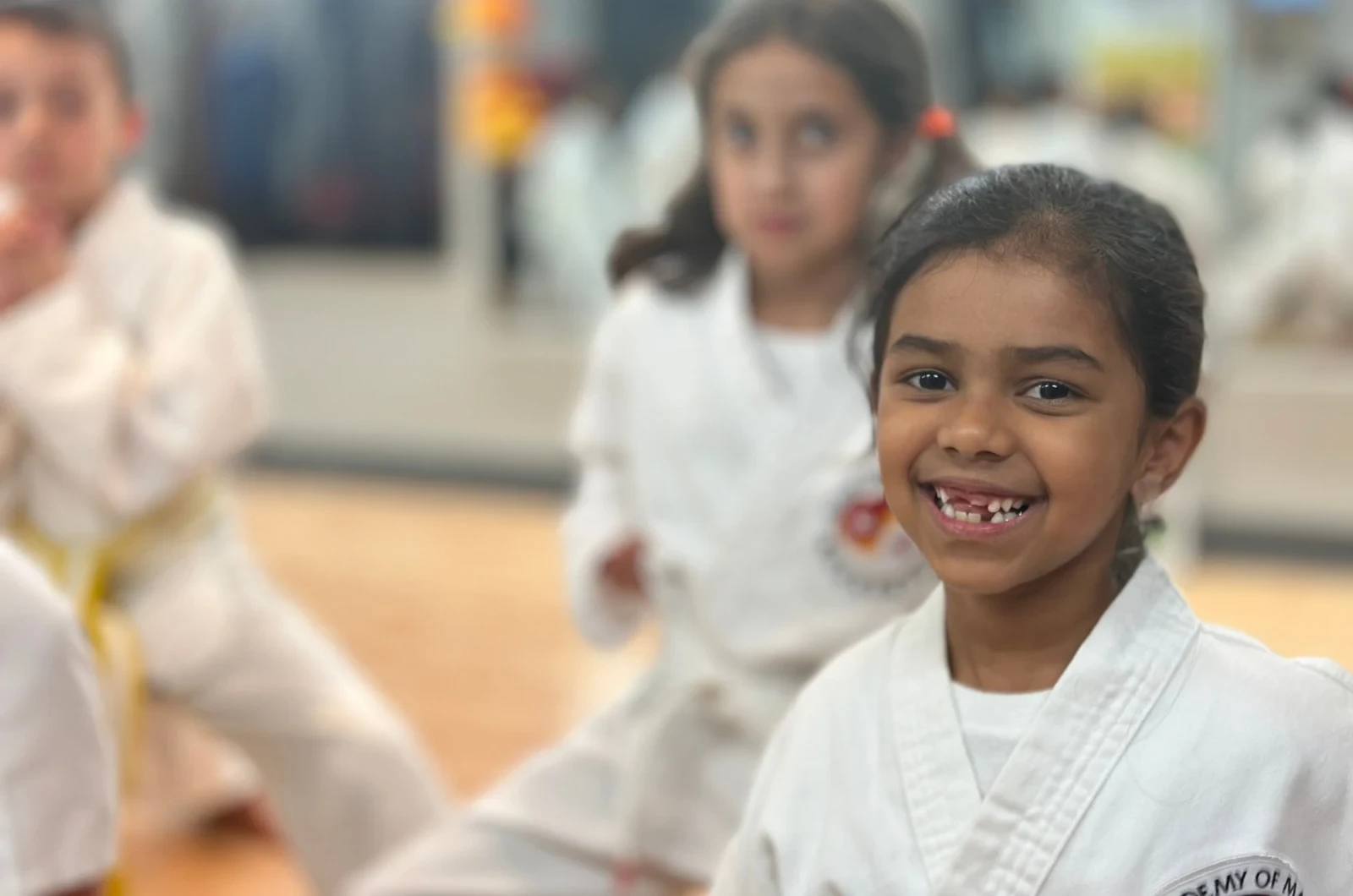 Kids building focus through martial arts