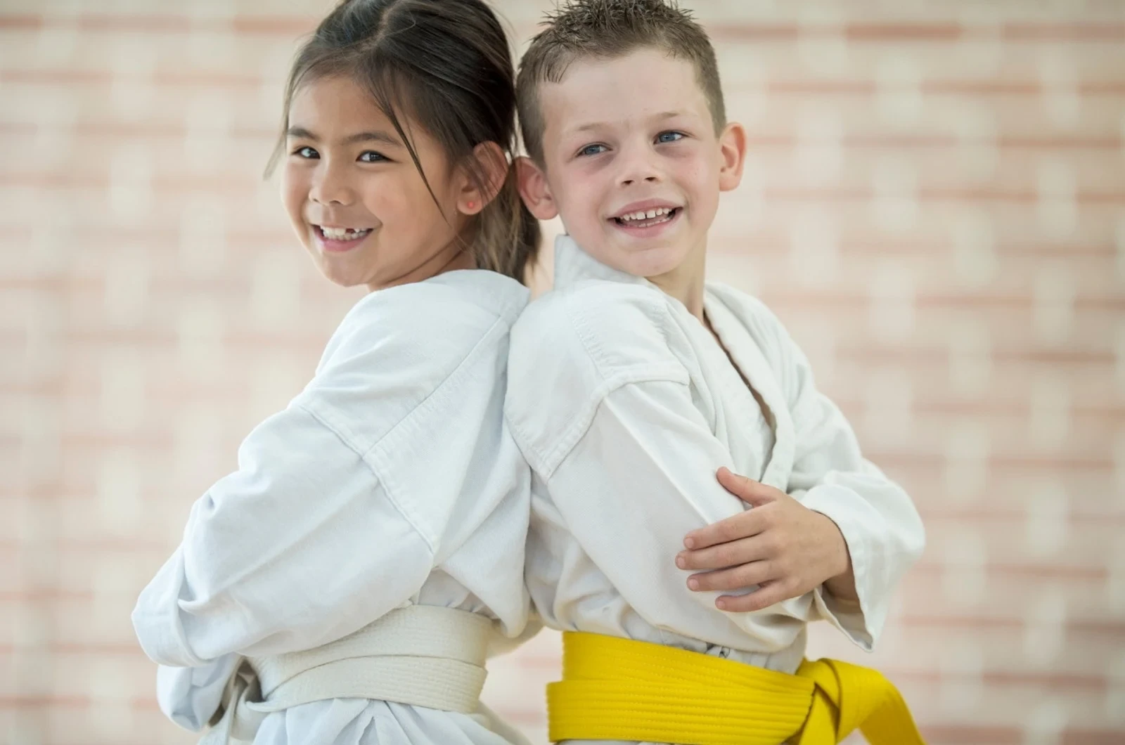 Active kids at karate camp at Port Credit Academy of Martial Arts