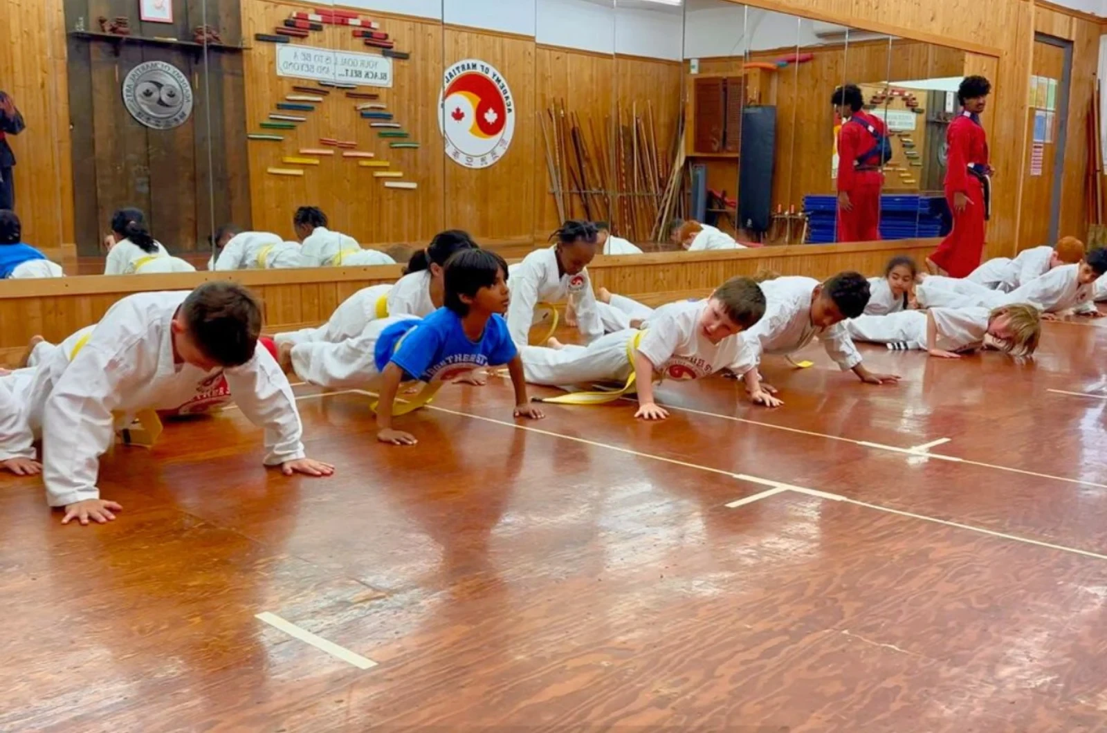 Kids martial arts discipline and focus